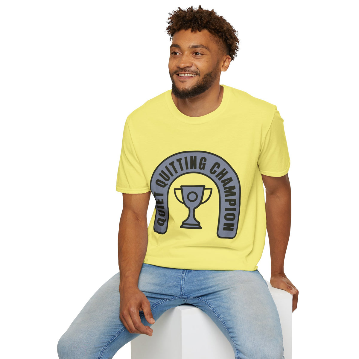 Quiet Quitting Champion T-Shirt — Funny Workplace Trophy Tee - Trending Now - August 2026