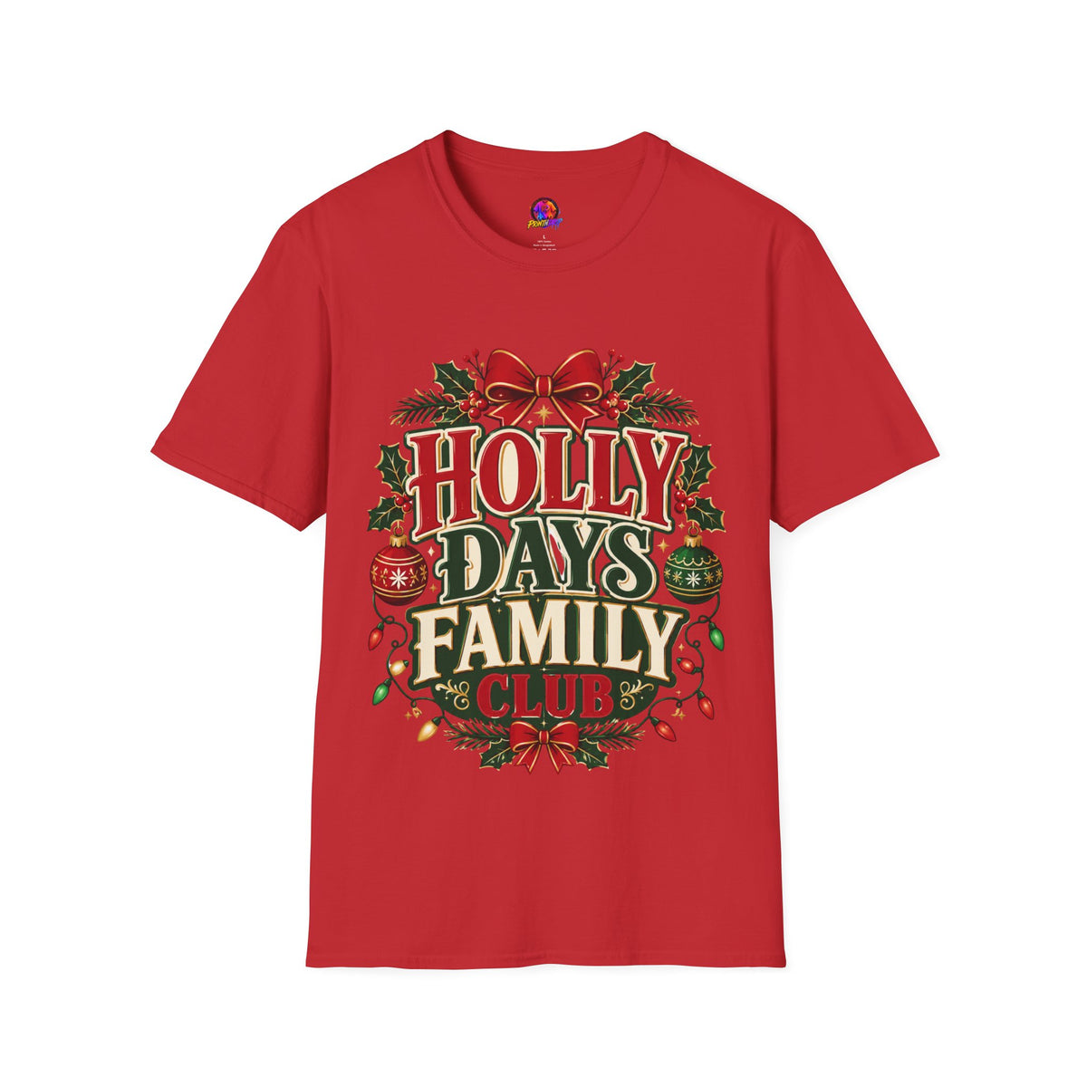 Holly Days Family Club T‑Shirt — Festive Christmas Holiday Tee