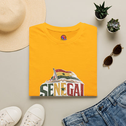 Senegal Flag Graphic T-Shirt — Vintage Senegal Pride Tee