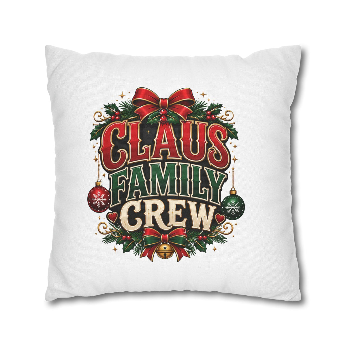 Christmas Claus Family Crew Christmas Pillowcase