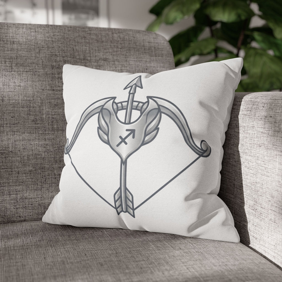 Sagittarius Bow Zodiac Pillowcase — Astrology Throw Pillow Cover