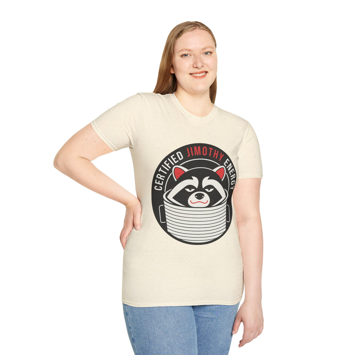 Jimothy Energy T-Shirt — Certified Raccoon Graphic Tee - Trending Now - August 2026