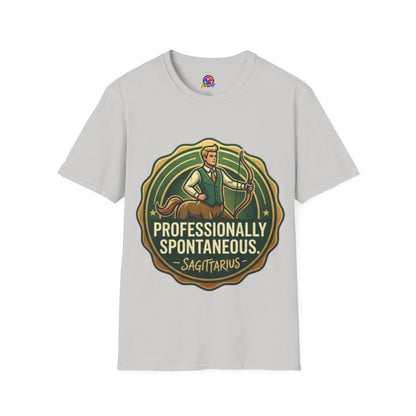 Sagittarius Archer T‑Shirt — "Professionally Spontaneous" Zodiac Tee