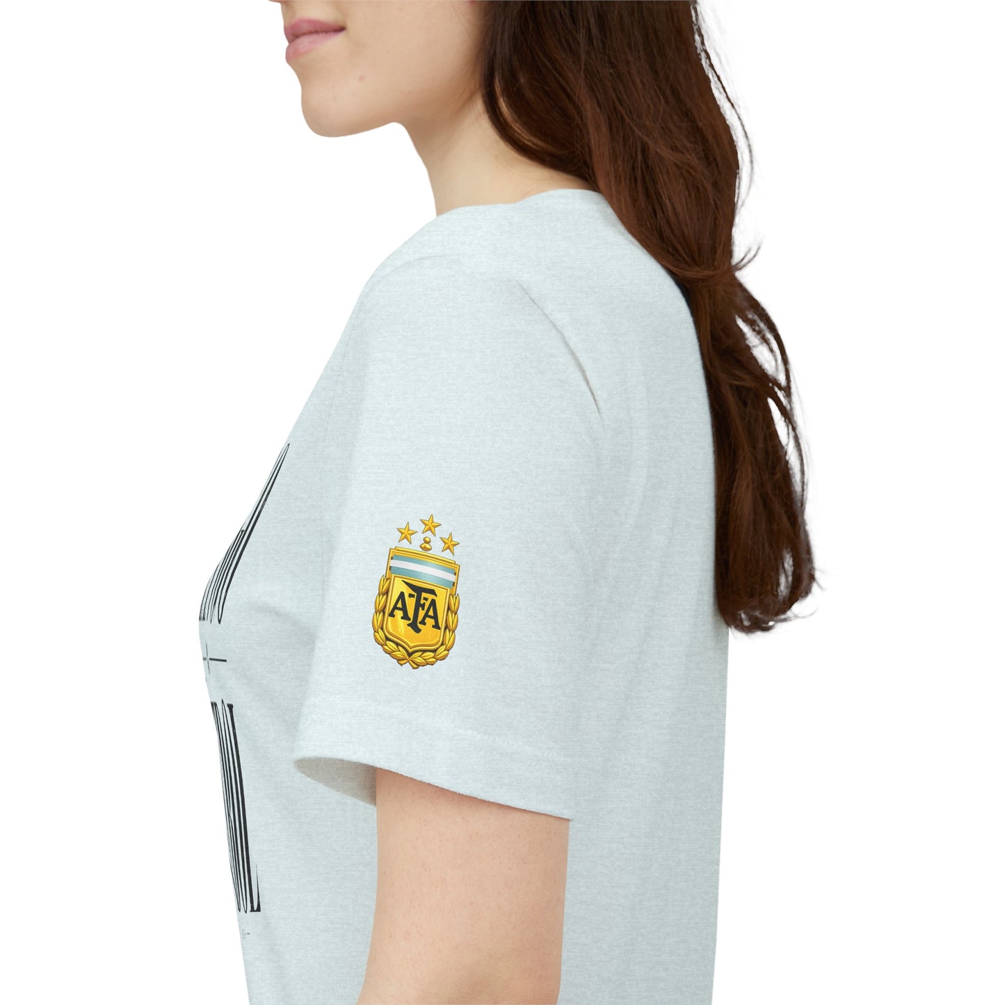 Argentina - Tango y Fútbol Graphic Tee - Bold Serif Soccer & Dance Shirt