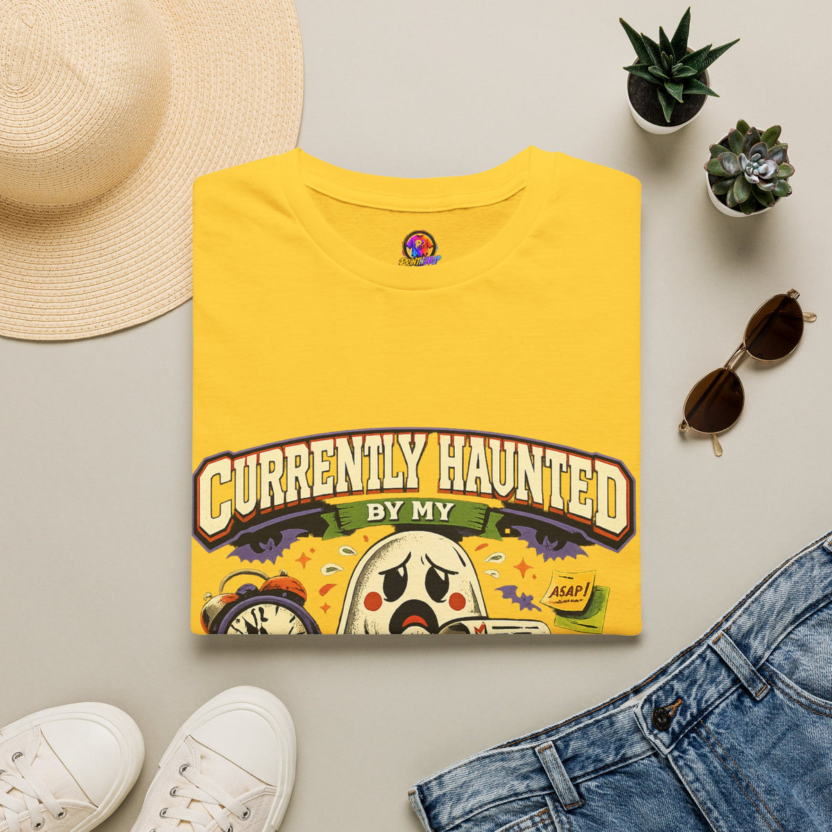 Halloween Currently Haunted Unisex Softstyle T-Shirt