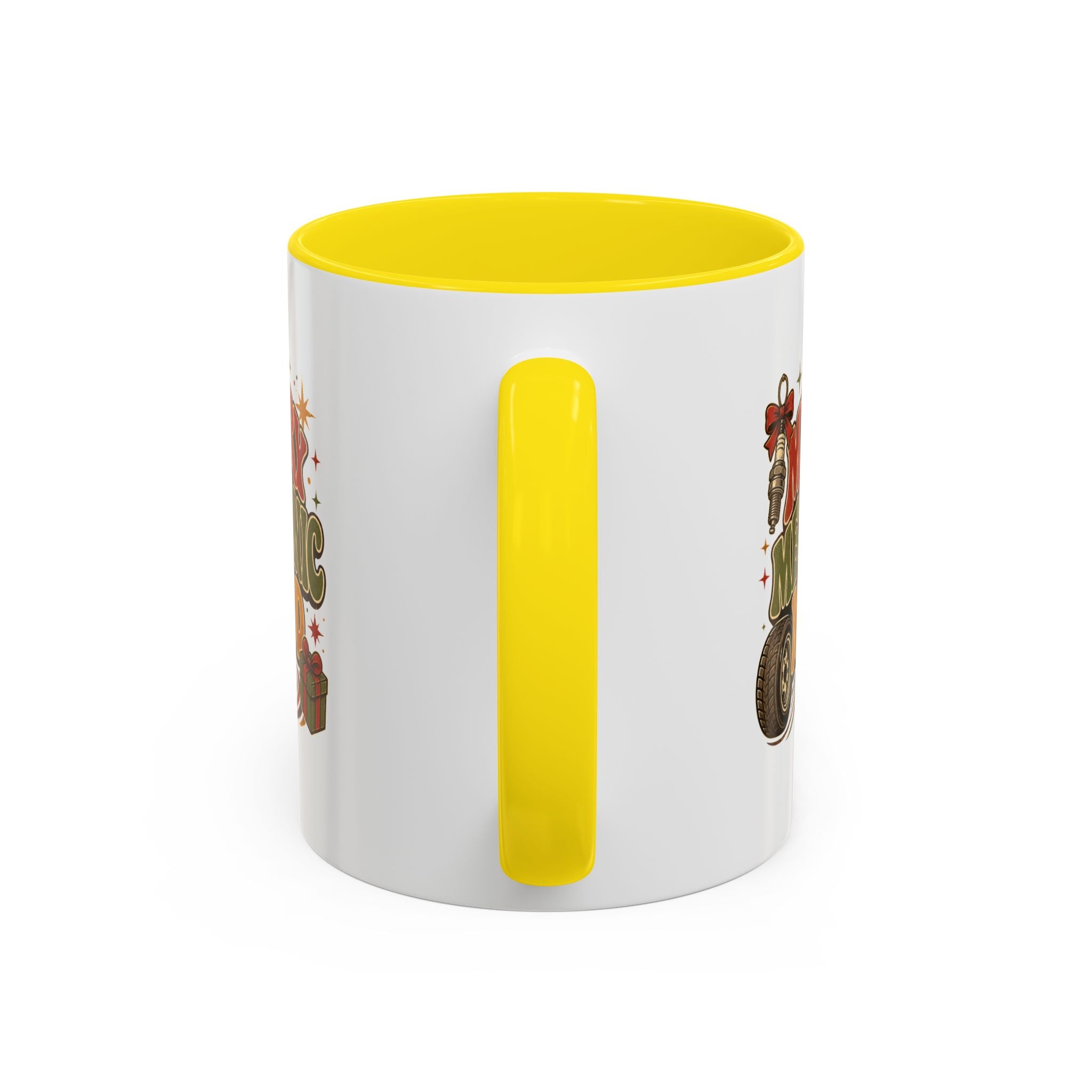 Modern Day Christmas Merry Mechanic Mood Coffee Mug — Holiday Auto Mechanic Gift