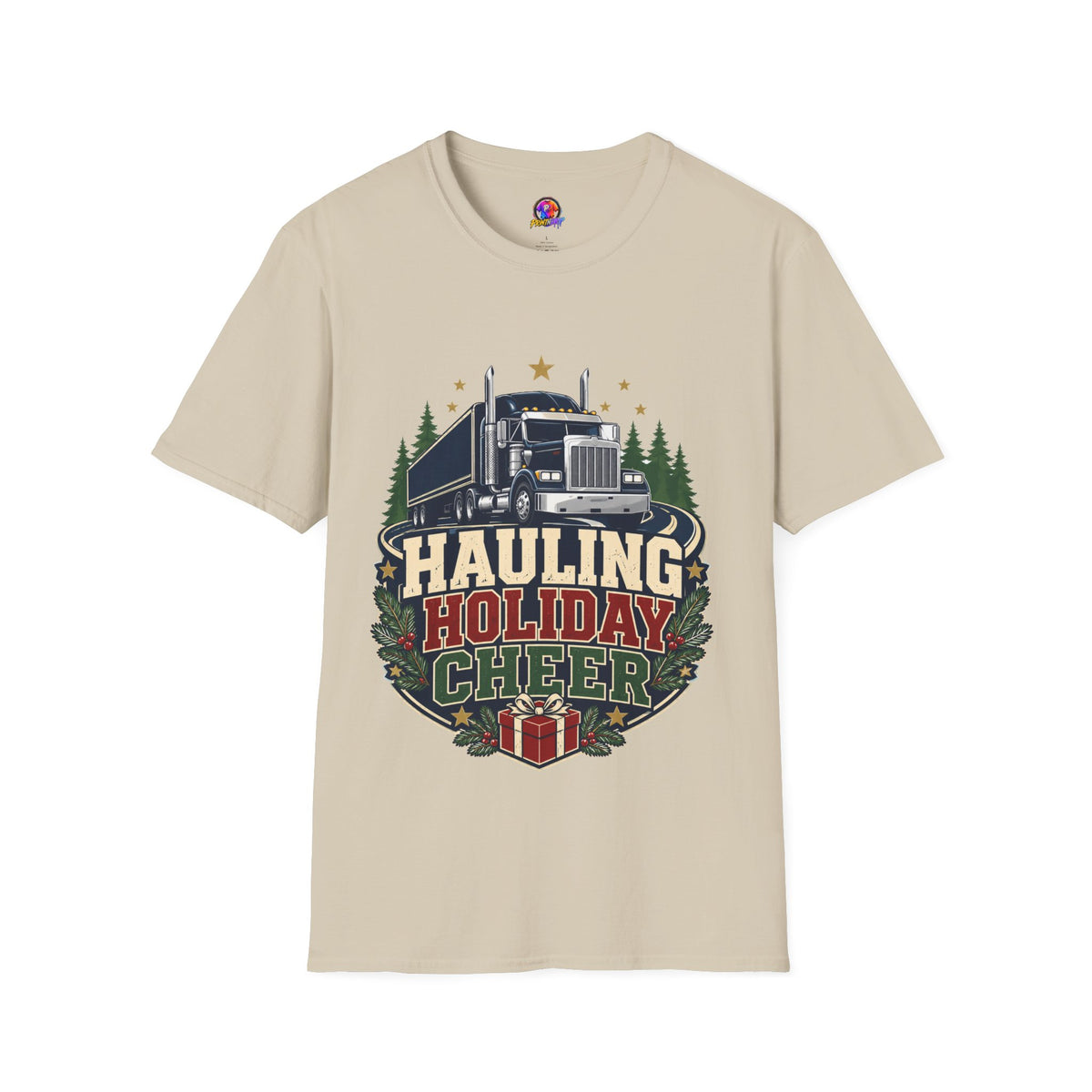 Christmas Truck T‑Shirt — "Hauling Holiday Cheer" Festive Trucker Tee