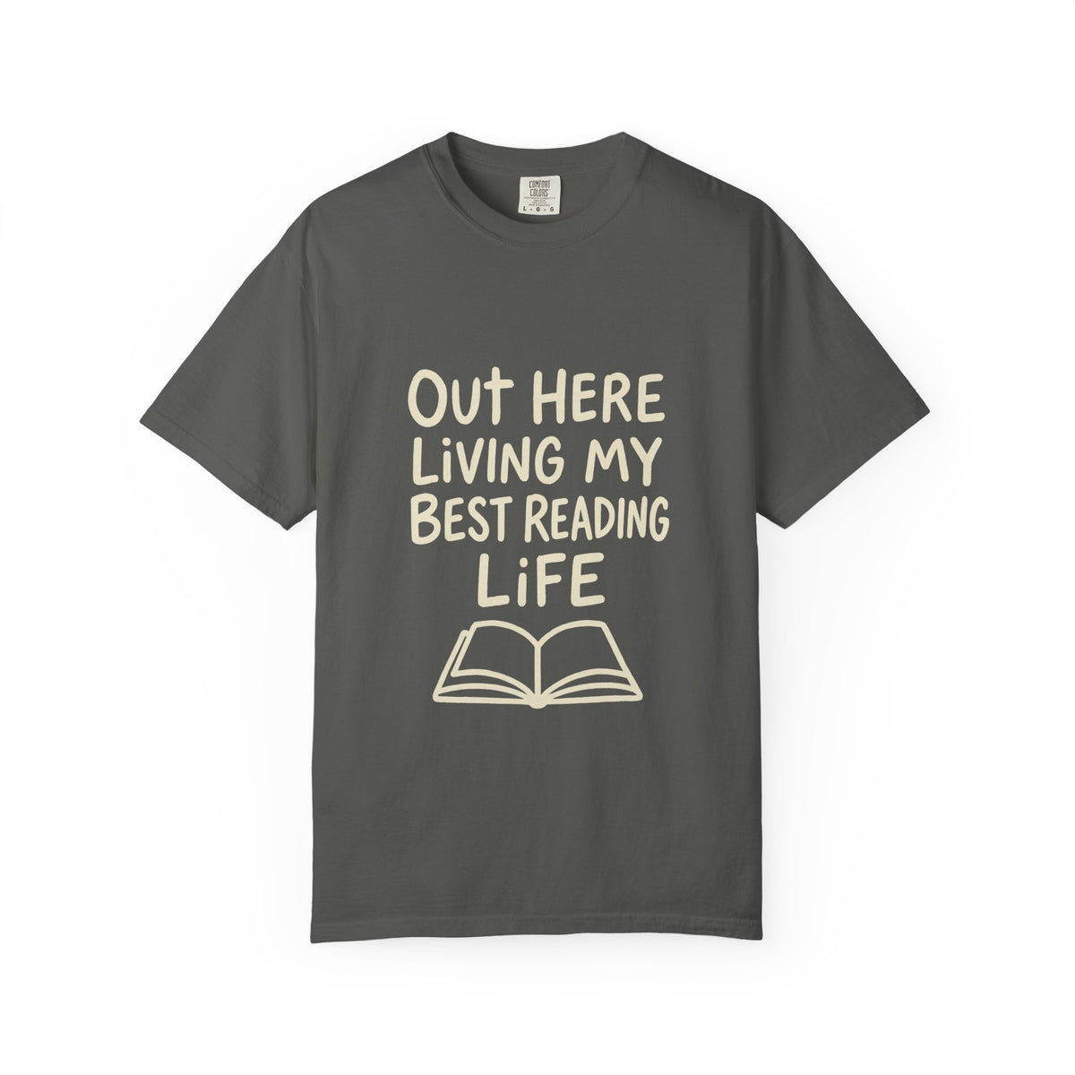 Reading Life T-Shirt — "Out Here Living My Best Reading Life" Book Lover Tee - Trending Now - October 2026