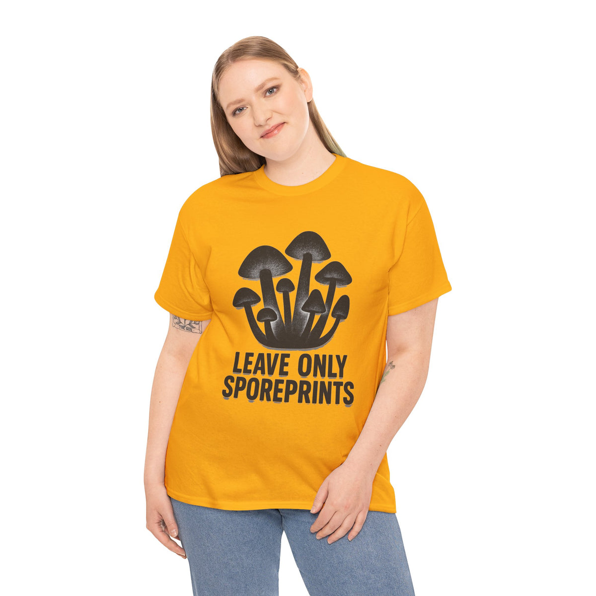 Mushroom Tee — "Leave Only Sporeprints" Eco Nature Graphic Shirt - Trending Now - August 2026