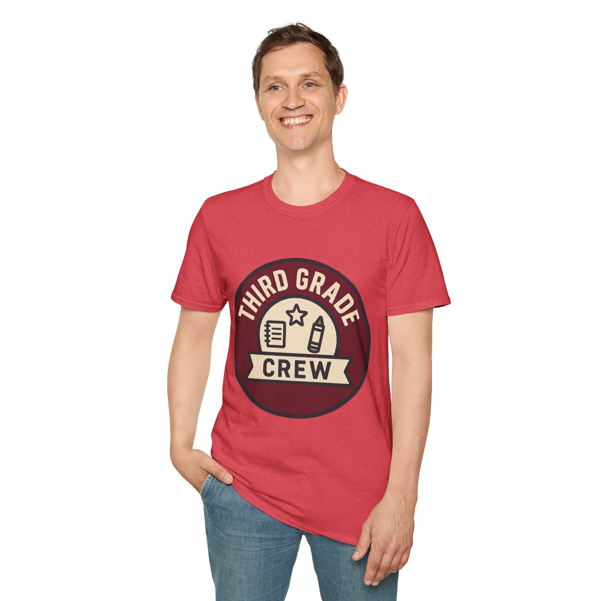 Third Grade Crew T-Shirt — Retro School Teacher & Student Tee - Trending Now - August 2026