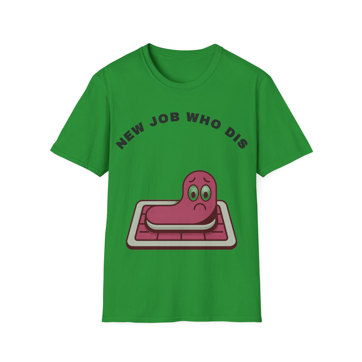 T-Shirt — "New Job Who Dis" Funny Office Cake Graphic Tee - Trending Now - September 2026