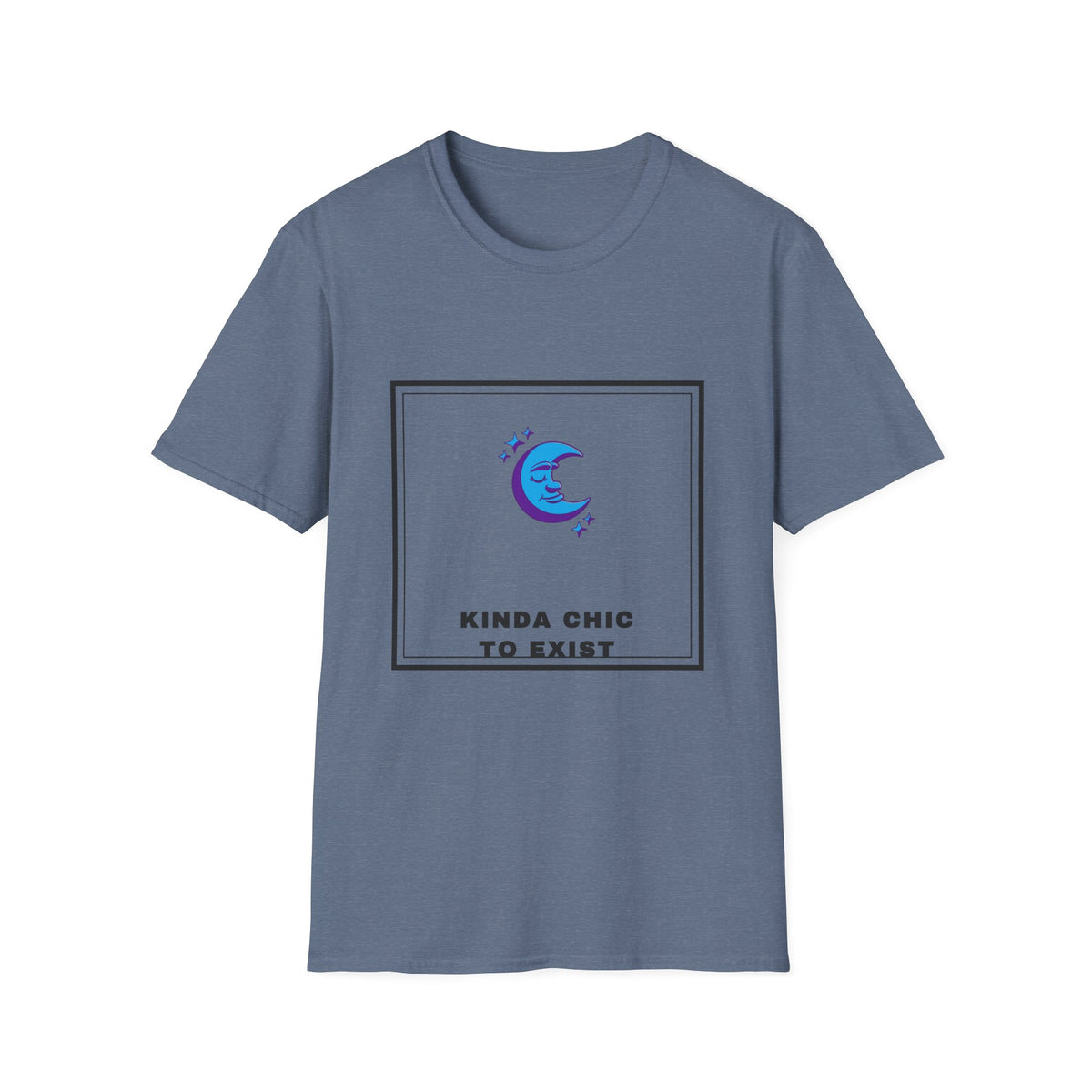 Moon Graphic Tee — "Kinda Chic to Exist" Cute Celestial T-Shirt - Trending Now - September 2026