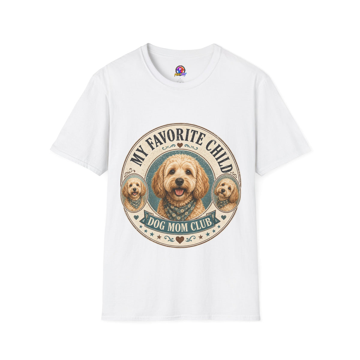 Dog Mom T-Shirt — "My Favorite Child" Cute Goldendoodle Graphic Tee