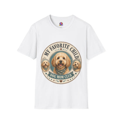 Dog Mom T-Shirt — "My Favorite Child" Cute Goldendoodle Graphic Tee