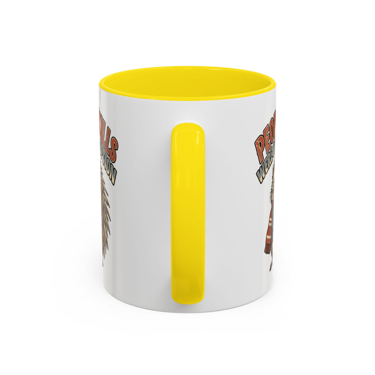 Funny And Witty "People Skills Were Never An Option" Accent Coffee Mug (11, 15oz)
