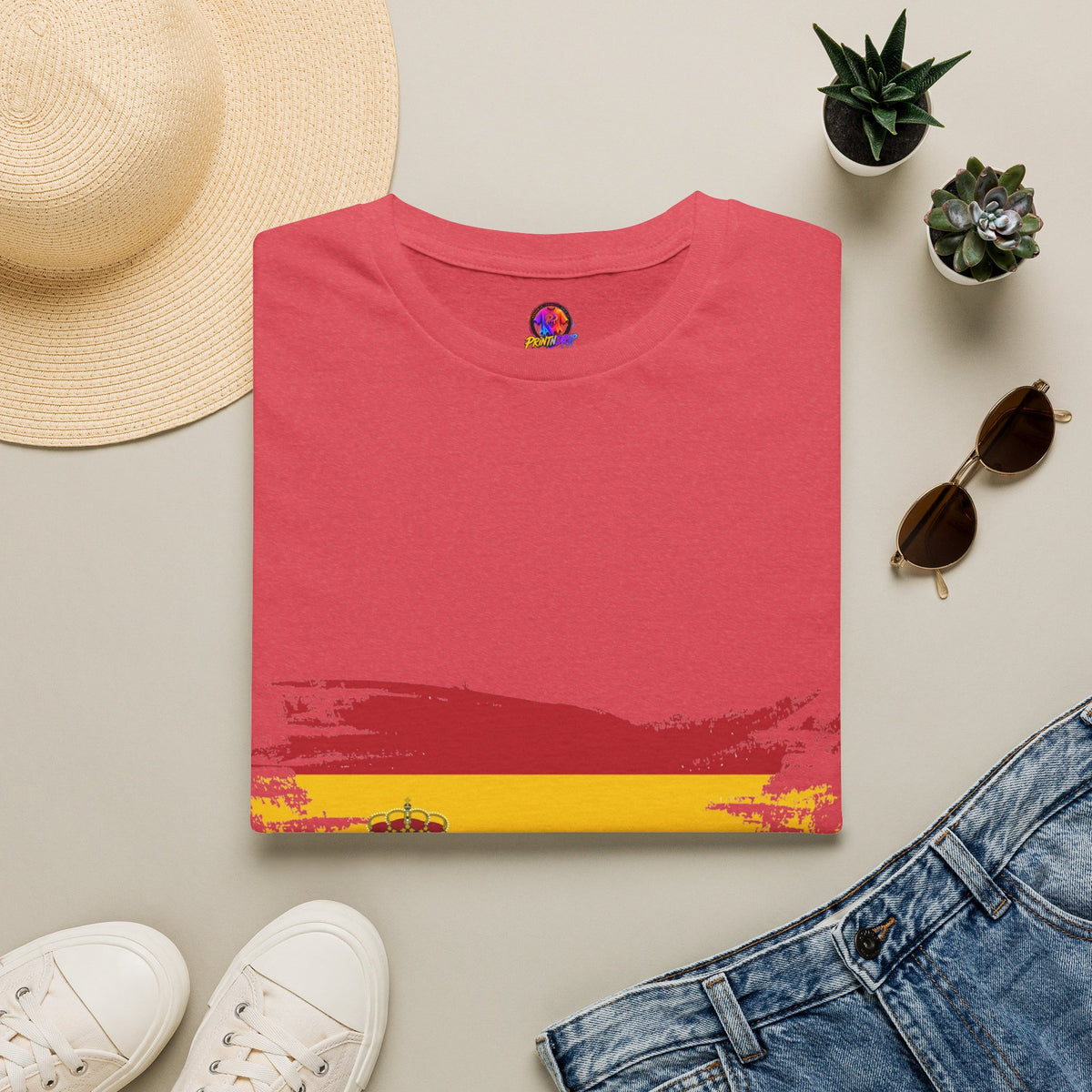 Spain Flag T-Shirt — Distressed Spanish Flag Graphic Tee