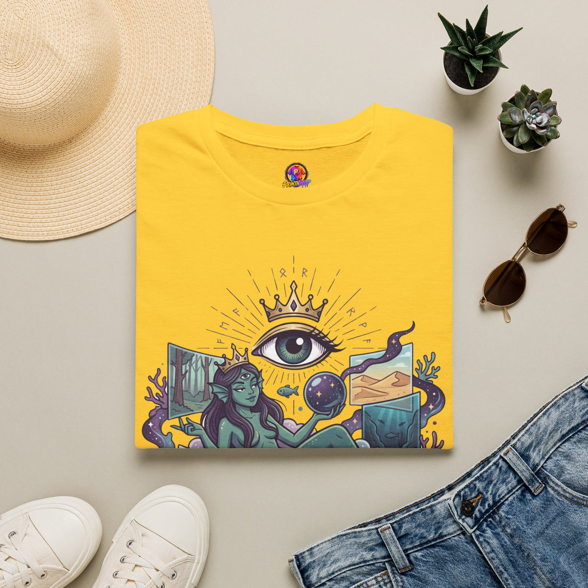Pisces Mystic Tee — "Reality is optional for a Pisces" Astrological Graphic T-Shirt