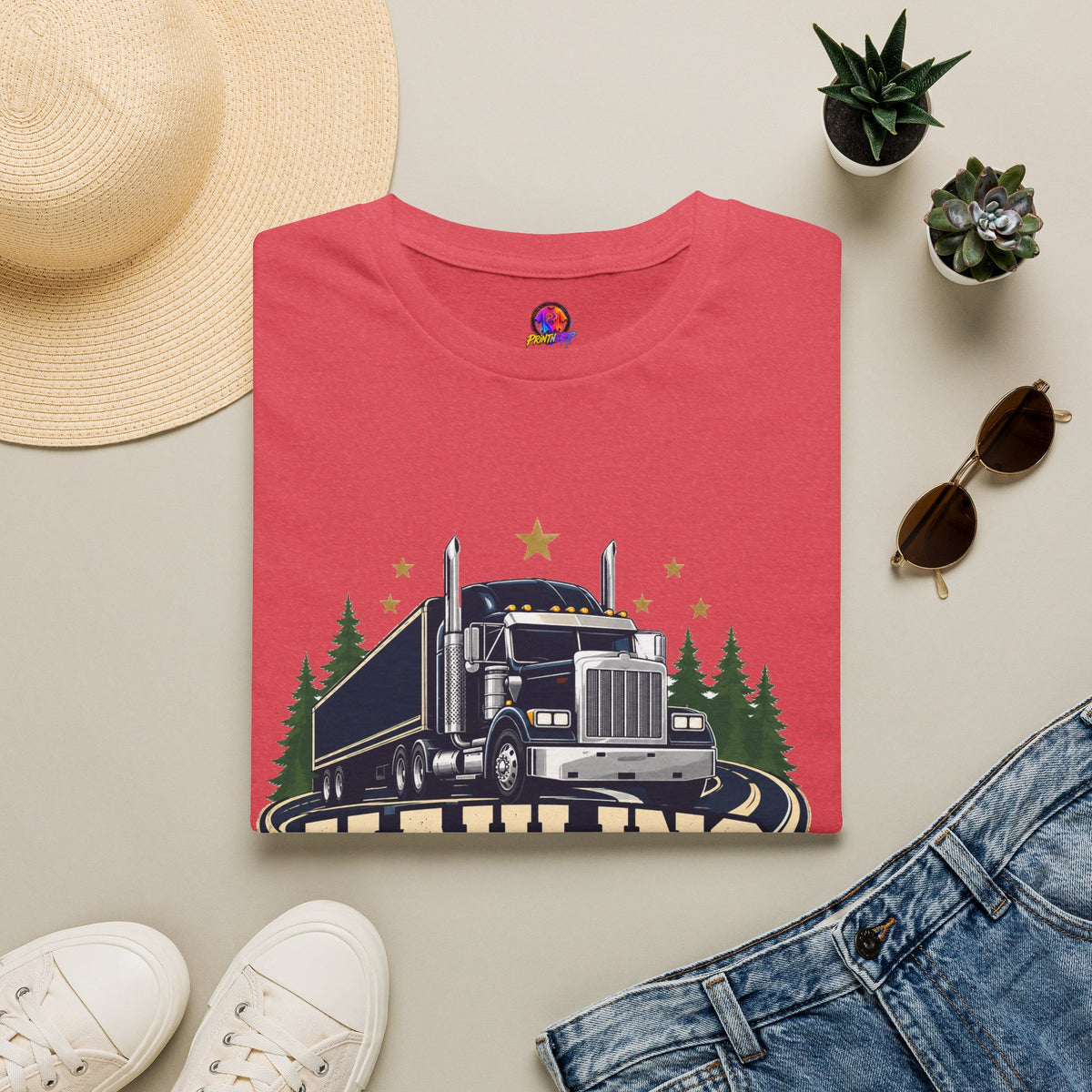 Christmas Truck T‑Shirt — "Hauling Holiday Cheer" Festive Trucker Tee