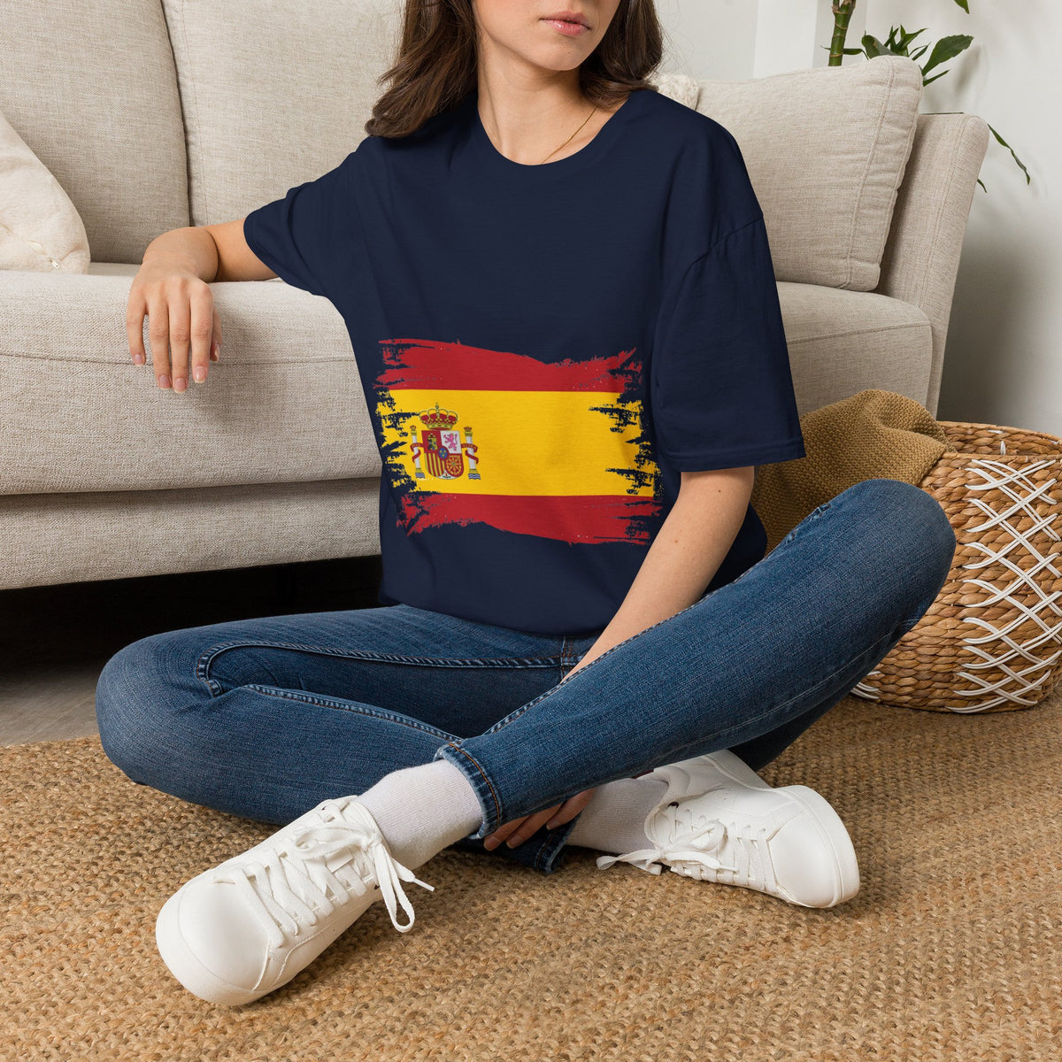 Spain Flag T-Shirt — Distressed Spanish Flag Graphic Tee