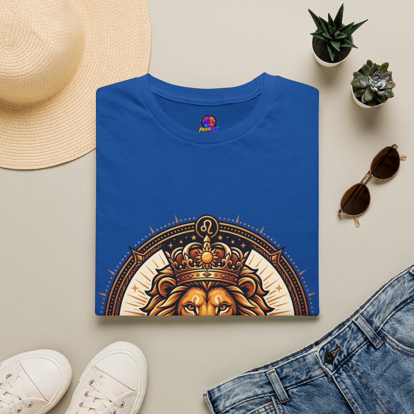 Leo Zodiac Lion T-Shirt — "Confidence Comes Naturally, I'm a Leo" Astrology Tee