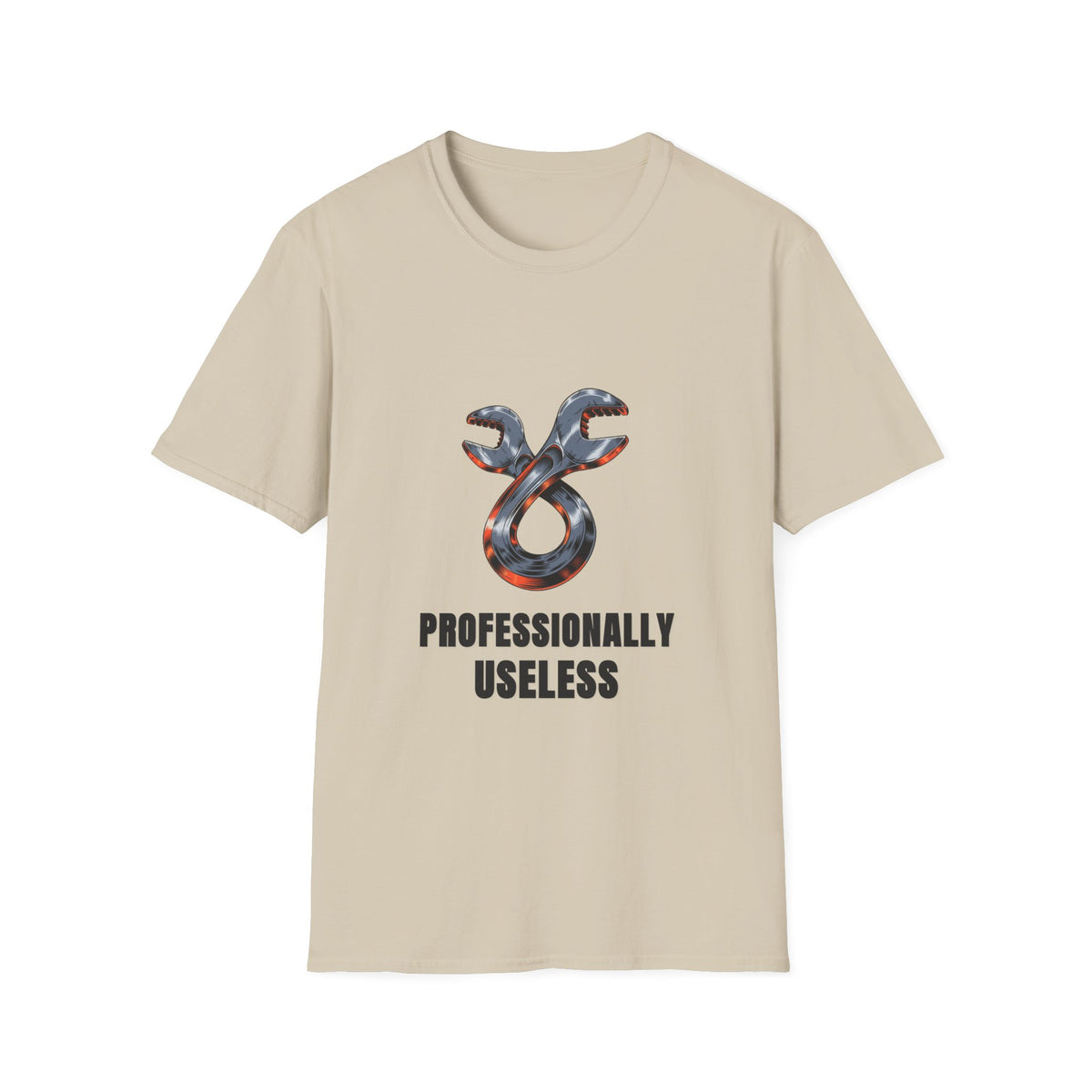 T-Shirt — 'Professionally Useless' Wrench Graphic Tee - Trending Now - August 2026