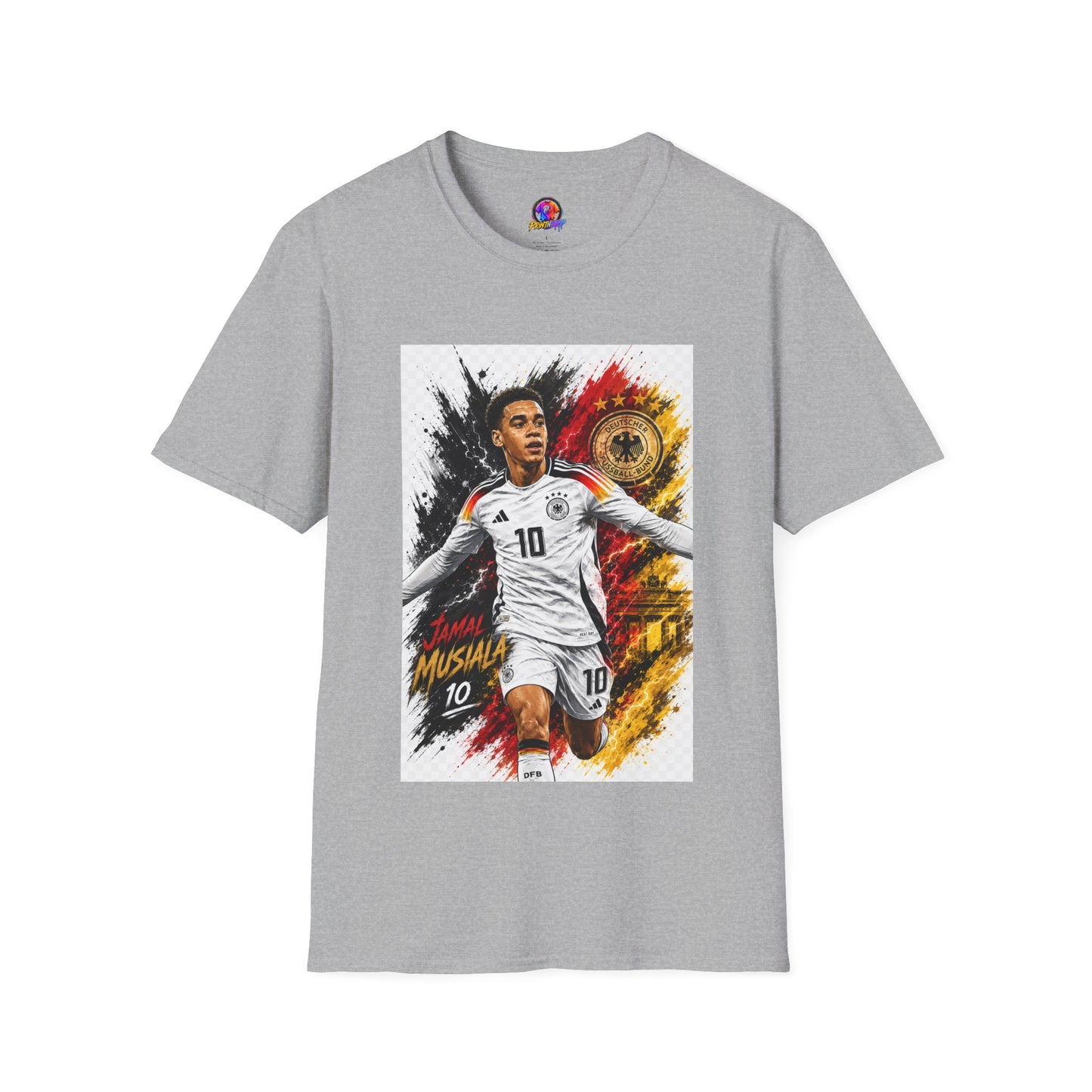 Germany Soccer Player Graphic T-Shirt — Jamal Musiala Germany Jersey Design