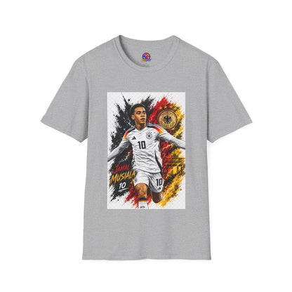 Germany Soccer Player Graphic T-Shirt — Jamal Musiala Germany Jersey Design