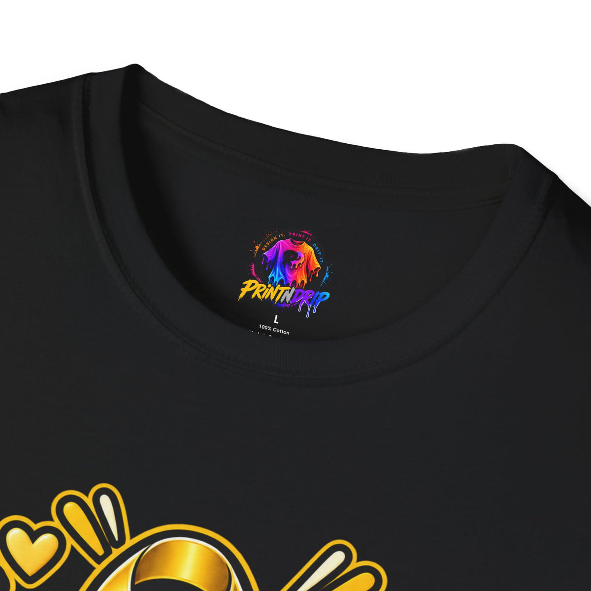 Childhood Cancer Awareness T-Shirt — "Love for the Little Warriors" Yellow Ribbon