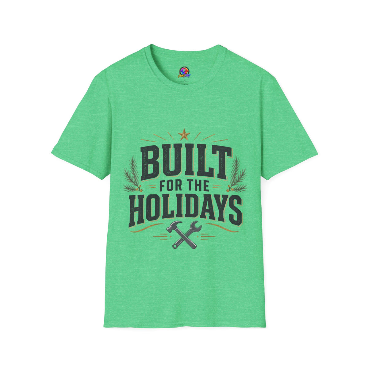 T-Shirt — "Built for the Holidays" Festive Rustic Holiday Tee (Gift for DIYers)