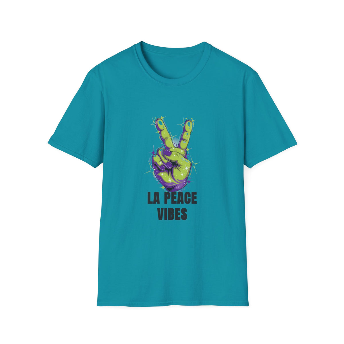 Peace Vibes T-Shirt — Green Alien Peace Sign Tee (La Peace Vibes) - Trending Now - August 2026