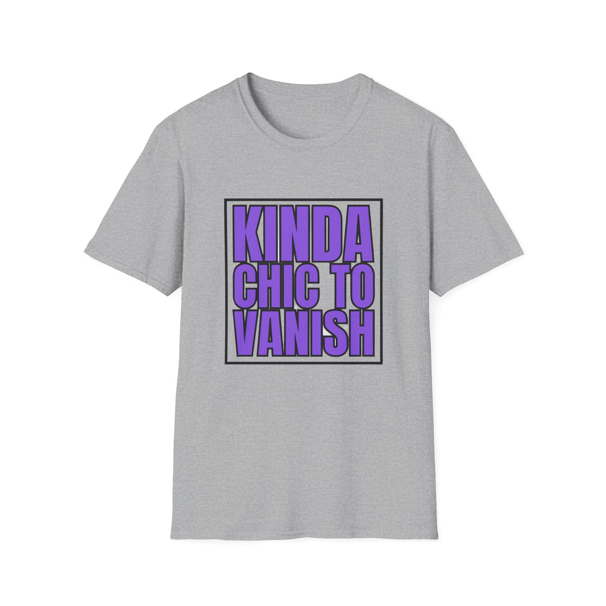Kinda Chic to Vanish T-Shirt — Bold Purple Graphic Tee - Trending Now - August 2026