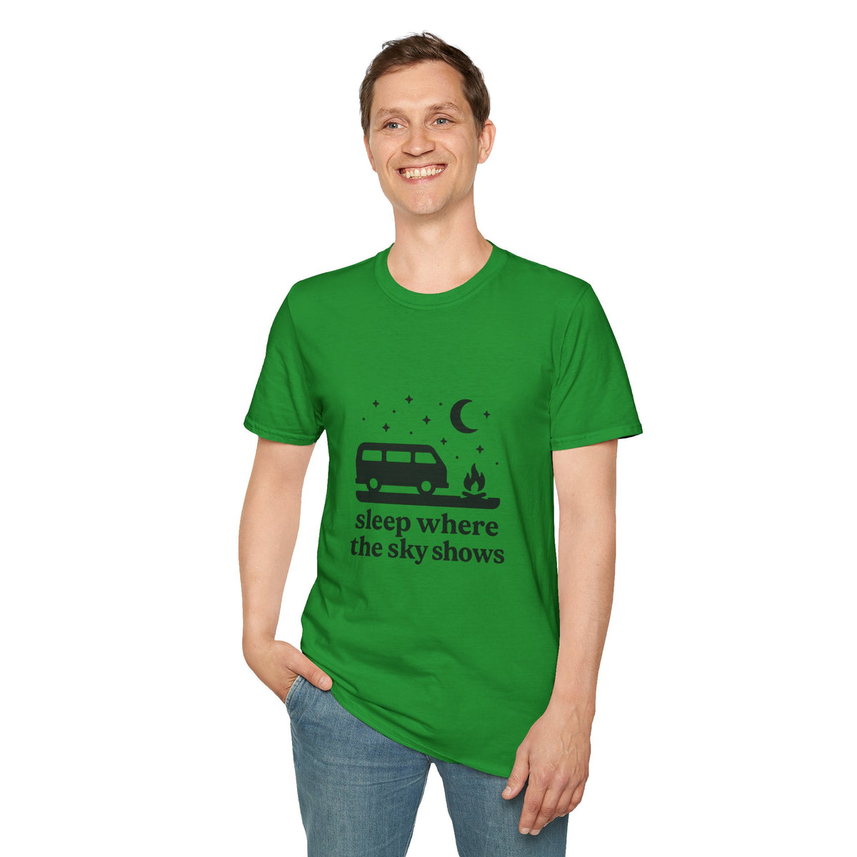 Retro Camper Night Sky T-Shirt - Trending Now - August 2026