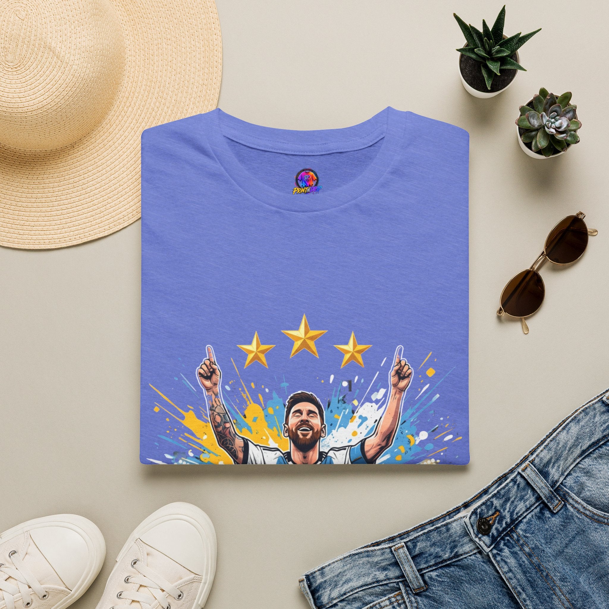 Argentina Messi  Soccer T‑Shirt — Argentina Messi 10 Fan Tee