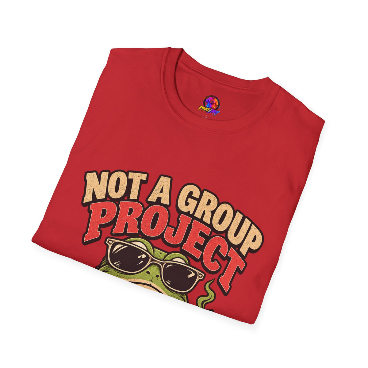 Not a Group Project Frog T-Shirt — "Socially Selective" Funny Introvert Tee