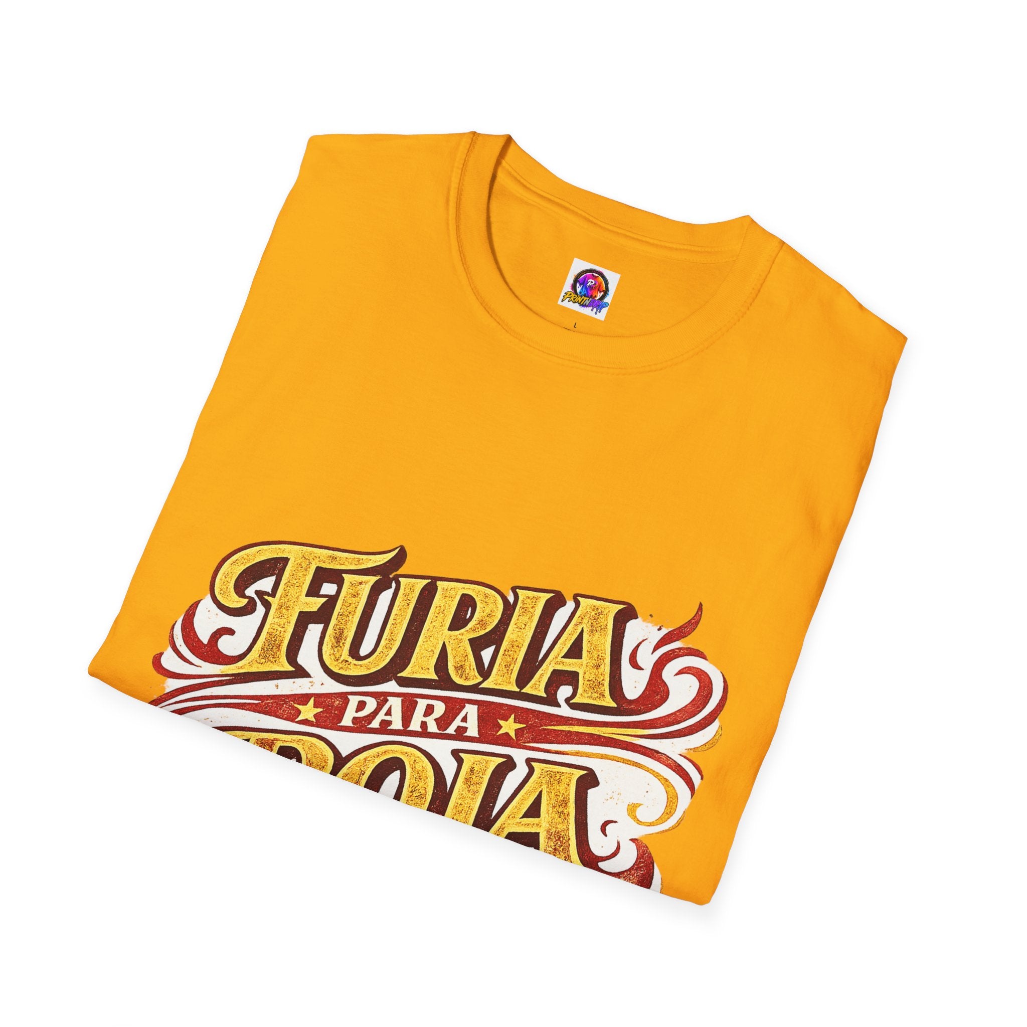 Spain Furia Para Roja T-Shirt — Vintage Flame Spanish Pride Soccer Tee