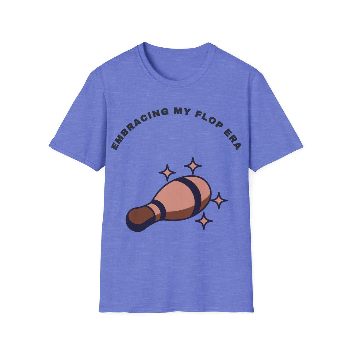 T-Shirt — "Embracing My Flop Era" Funny Self-Love Graphic Tee (Bowling Pin Design) - Trending Now - September 2026