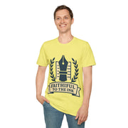 "Faithful To The Ink" Vintage Fountain Pen Tee | Retro Author Writer T-Shirt - Trending Now - September 2026