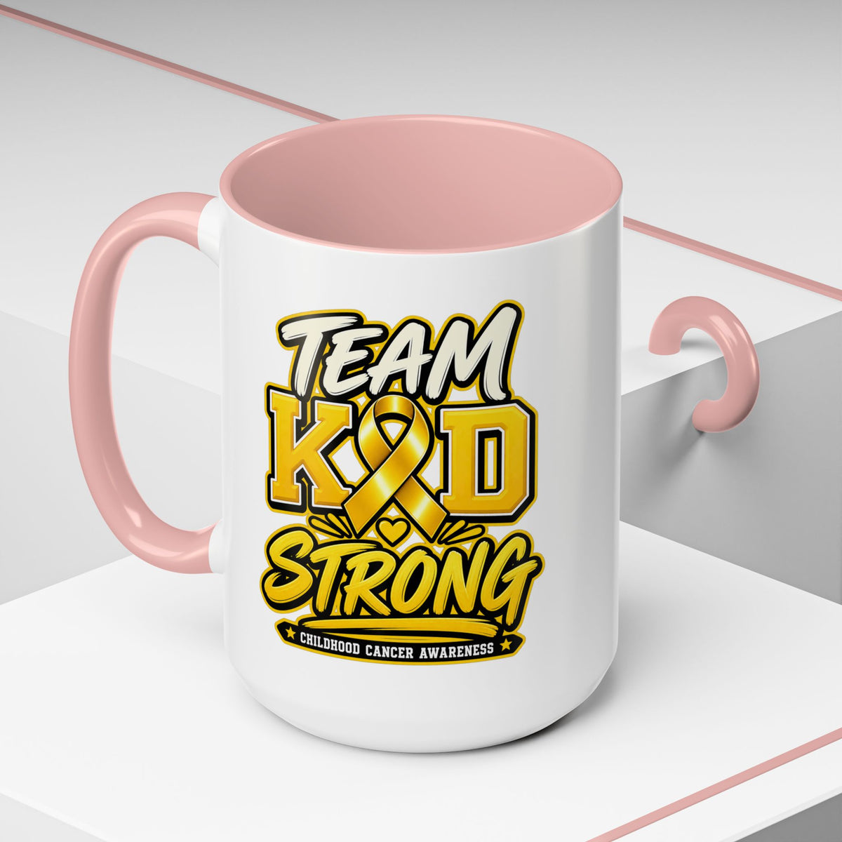 Team KID Strong Childhood Cancer Awareness Coffee Mug