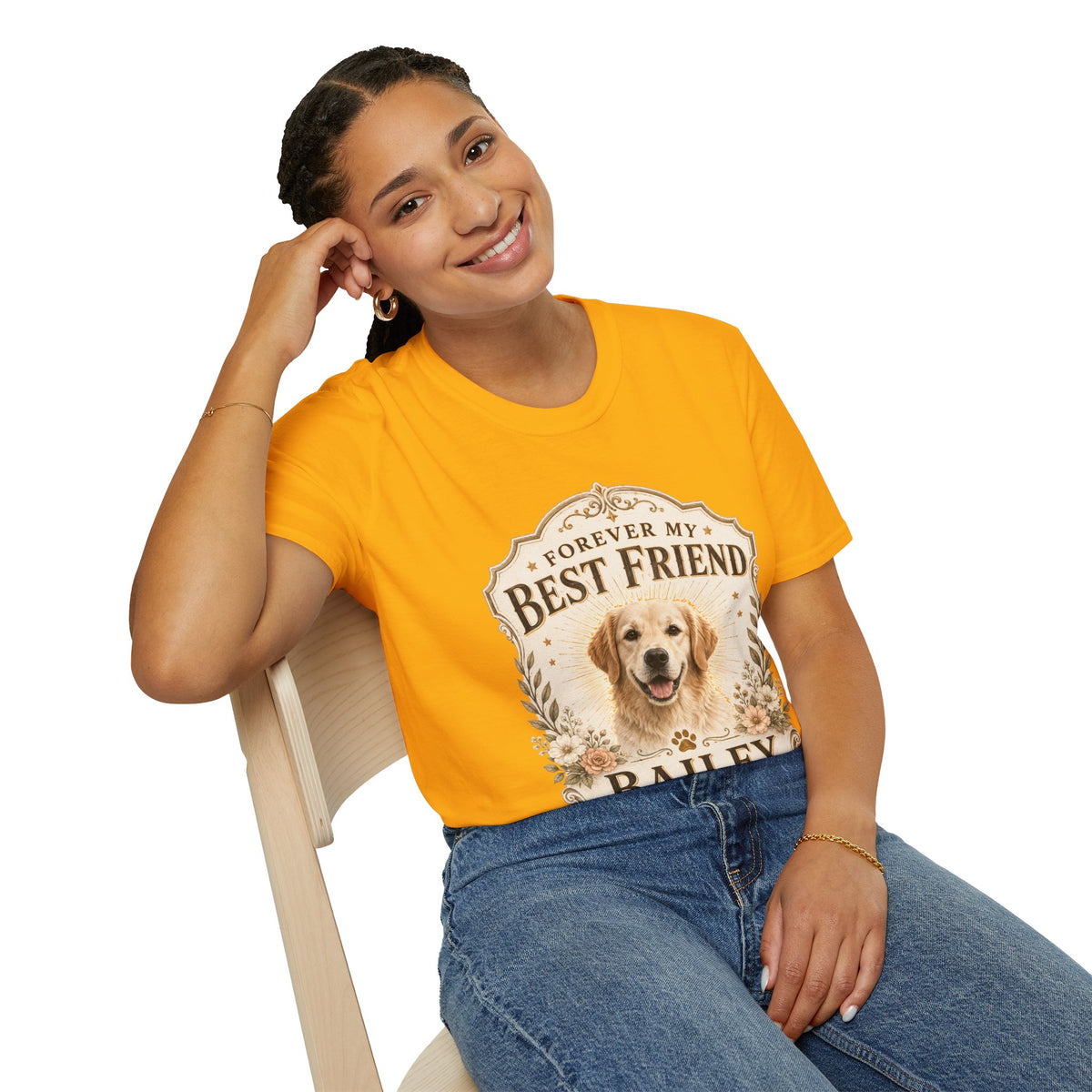 Forever My Best Friend Dog T-Shirt — Personalized Pet Tribute Tee