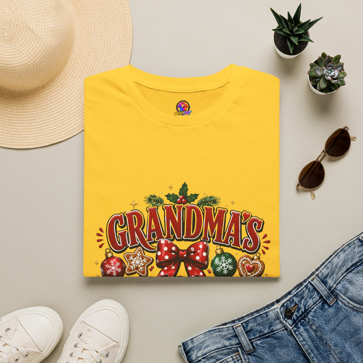 T-Shirt — Grandma's Christmas Crew Holiday Tee