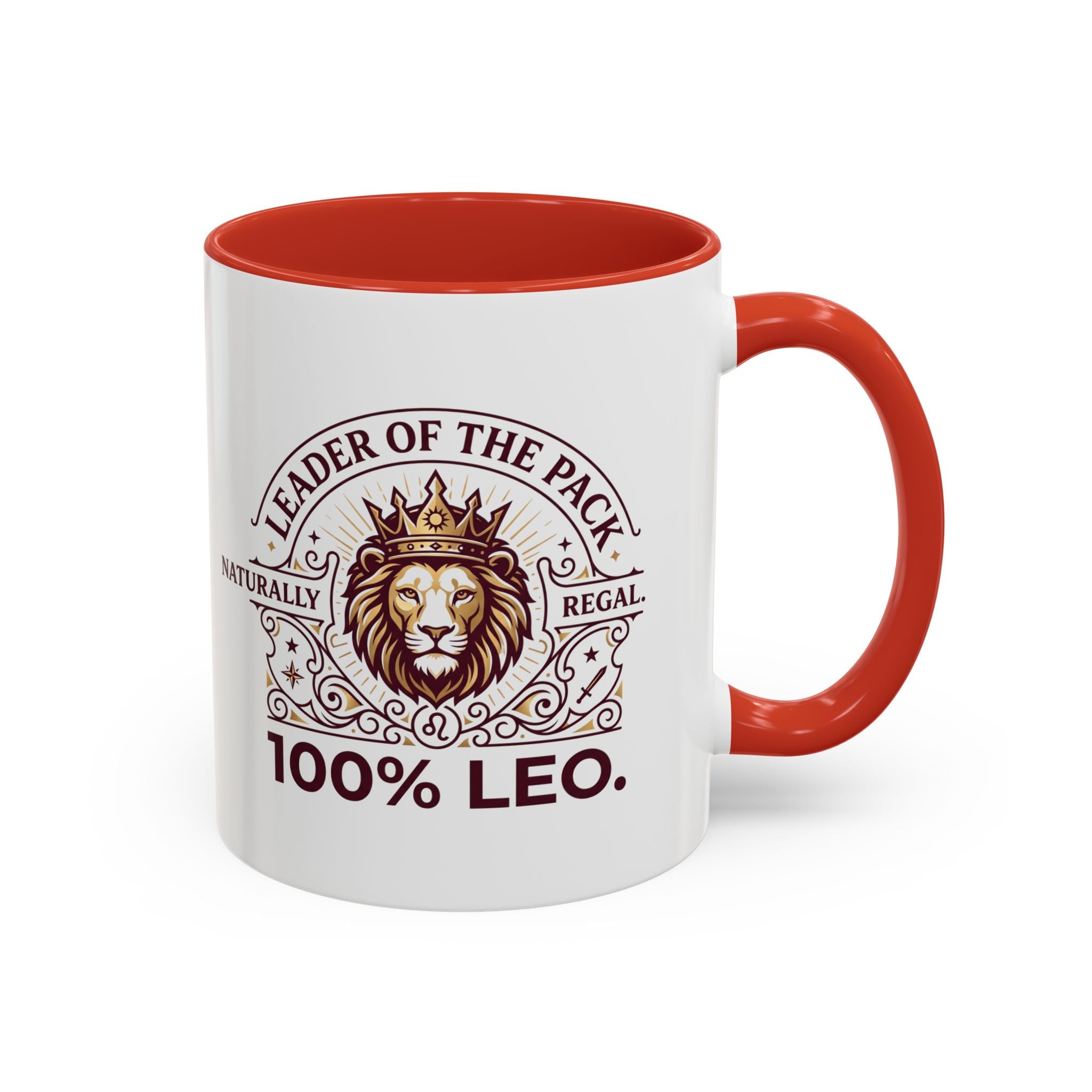Leo Coffee Mug — 'Leader of the Pack' 100% Leo Zodiac Accent Mug