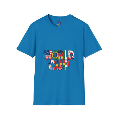 World Cup Flag Graphic T-Shirt — 'WORLD CUP' International Soccer Fans Tee