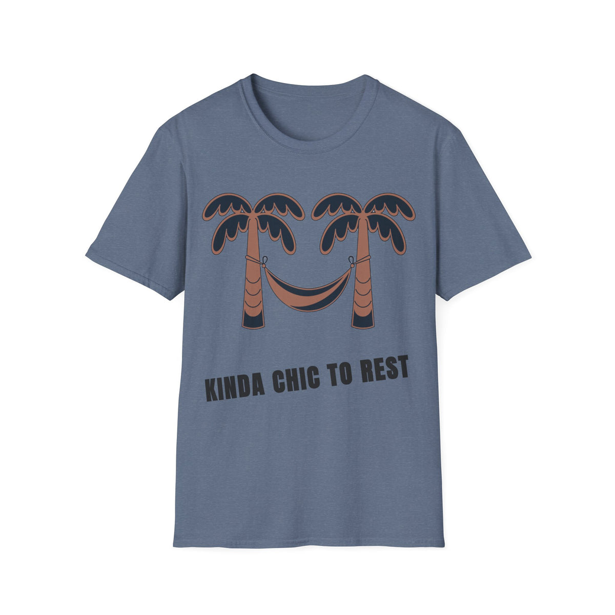 Palm Trees & Hammock T-Shirt — "Kinda Chic to Rest" Tropical Relaxed Tee - Trending Now - September 2026