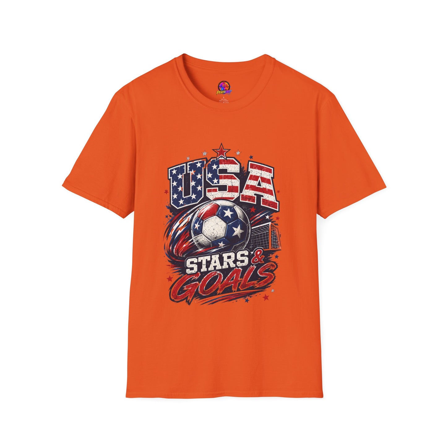 USA Stars & Goals Soccer T-Shirt