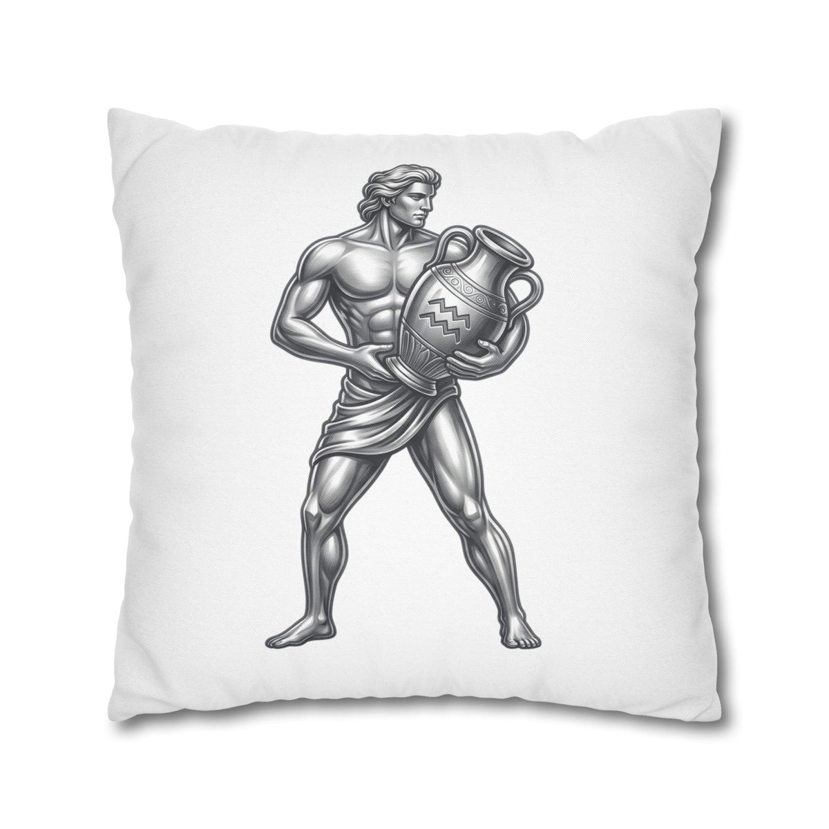 Aquarius Zodiac Pillow pillowcase — Mythical Water Bearer Decorative Throw Pillow