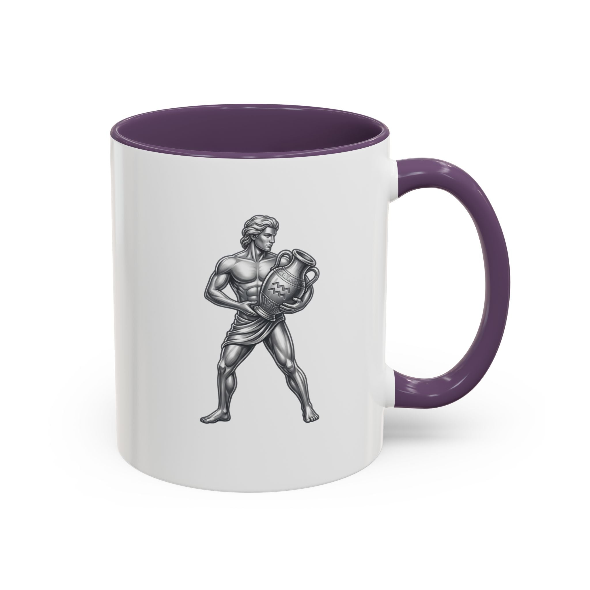 Aquarius Zodiac Accent Coffee Mug – Astrology Sign Gift
