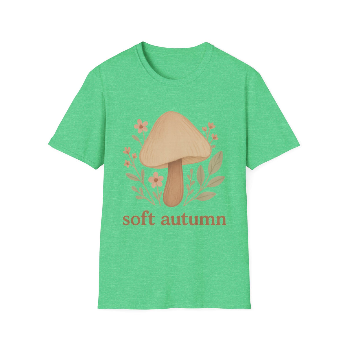 Mushroom Graphic T-Shirt — 'soft autumn' Cozy Nature Tee - Trending Now - September 2026