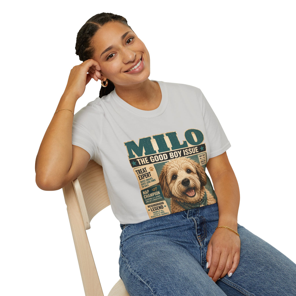 Milo 'The Good Boy Issue' Dog Magazine T-Shirt