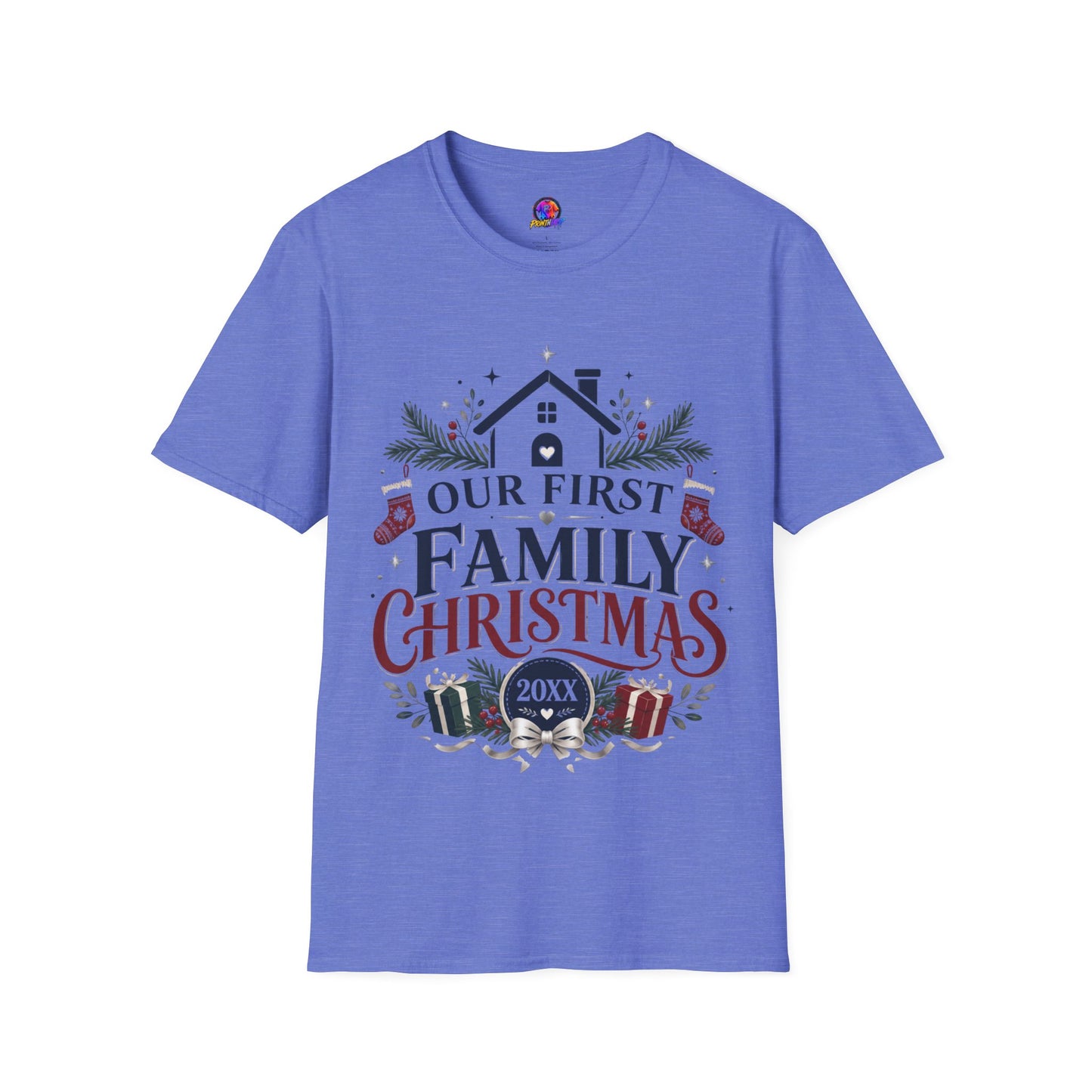 T-Shirt — Our First Family Christmas Personalized Tee
