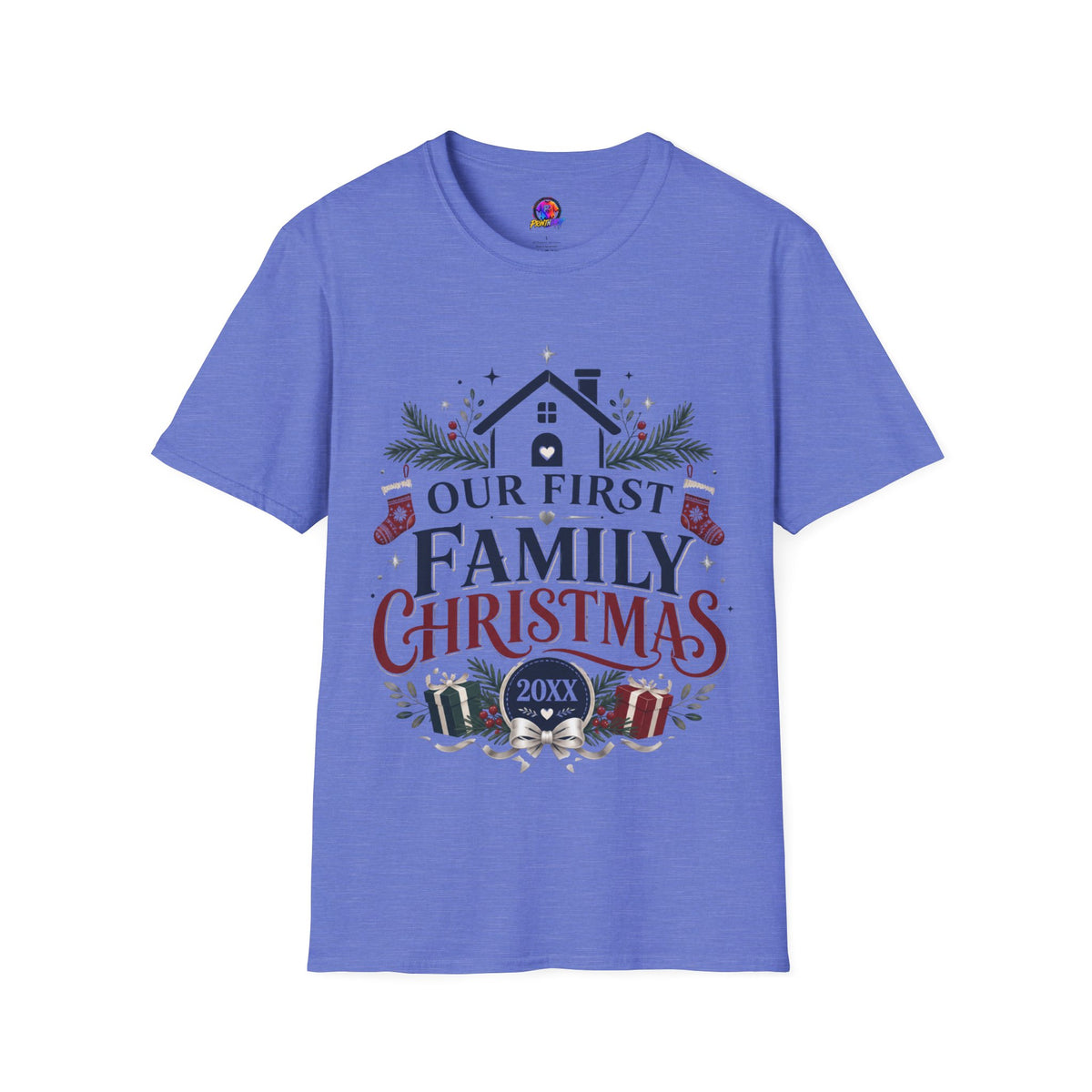 T-Shirt — Our First Family Christmas Personalized Tee
